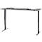 Bureau EHV, hauteur réglable électriquement, jusqu'à 100 kg, 605-1265 mm, piétement en T sans traverse, panneau up/down, L 1800 x P 800, graphite/noir